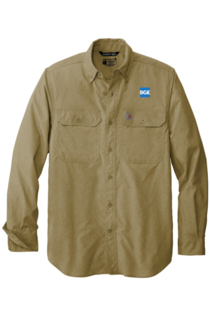 Men's Carhartt Solid Long Sleeve Shirt - Image 4